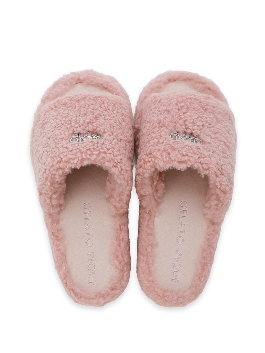 Logo Boa Fleece Room Shoes