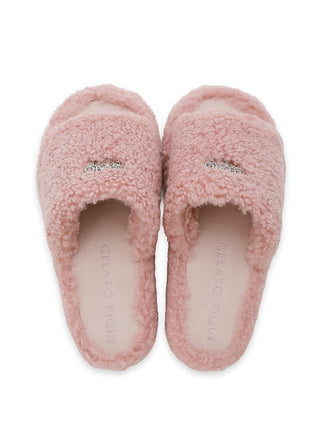 Logo Boa Fleece Room Shoes
