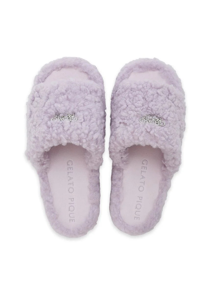 Logo Boa Fleece Room Shoes