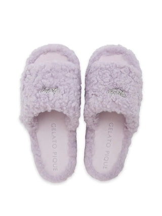 Logo Boa Fleece Room Shoes