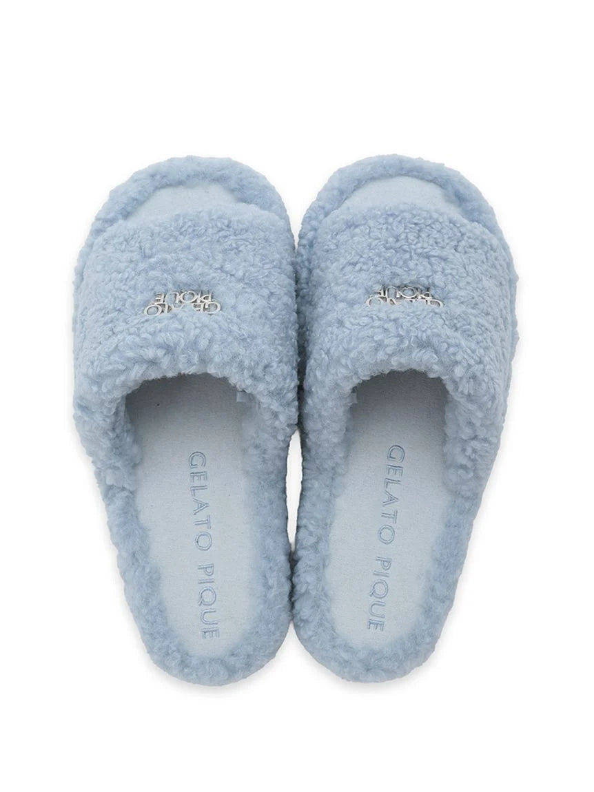 Logo Boa Fleece Room Shoes