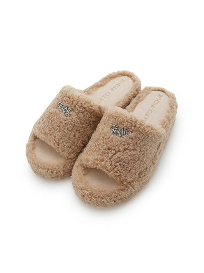 Logo Boa Fleece Room Shoes gelato pique