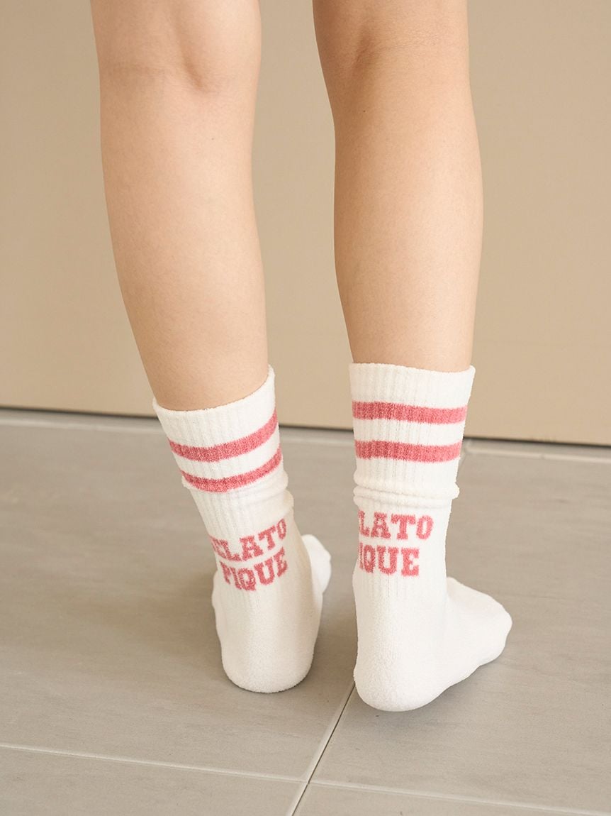 Airy Moco Logo Line Socks