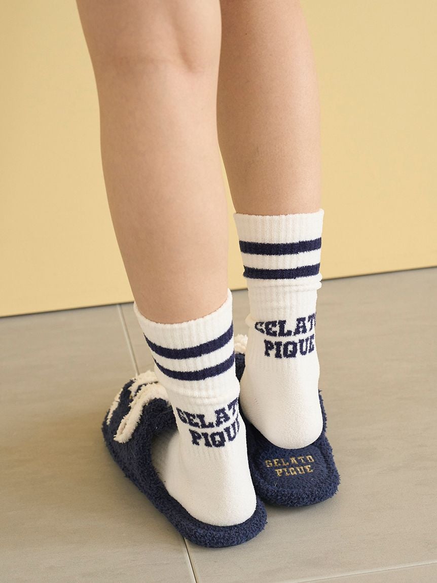 Airy Moco Logo Line Socks