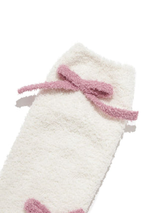 Ribbon Poodle Socks