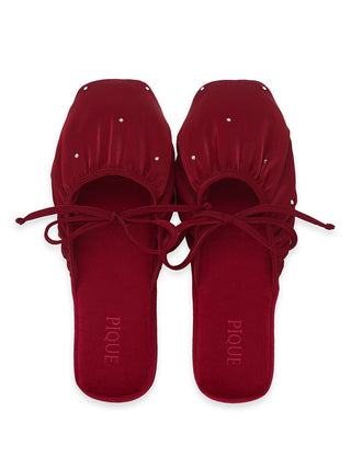 Strawberry Ribbon Room Shoes