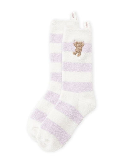 Airy Moco Laundry Bear Striped Socks gelato pique