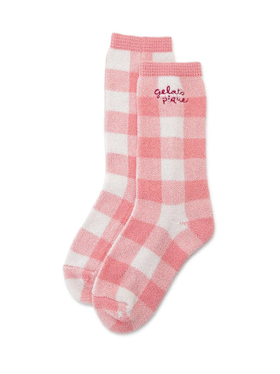 Airy Moco Gingham Socks gelato pique