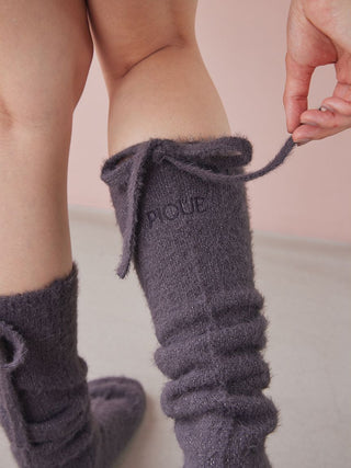 Glitter Feather Ribbon Socks - view 9