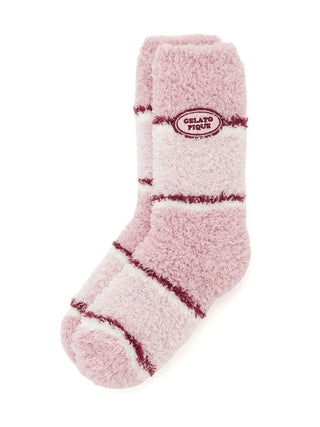 Gelato Pique Gelato Random Stripe Socks in pink