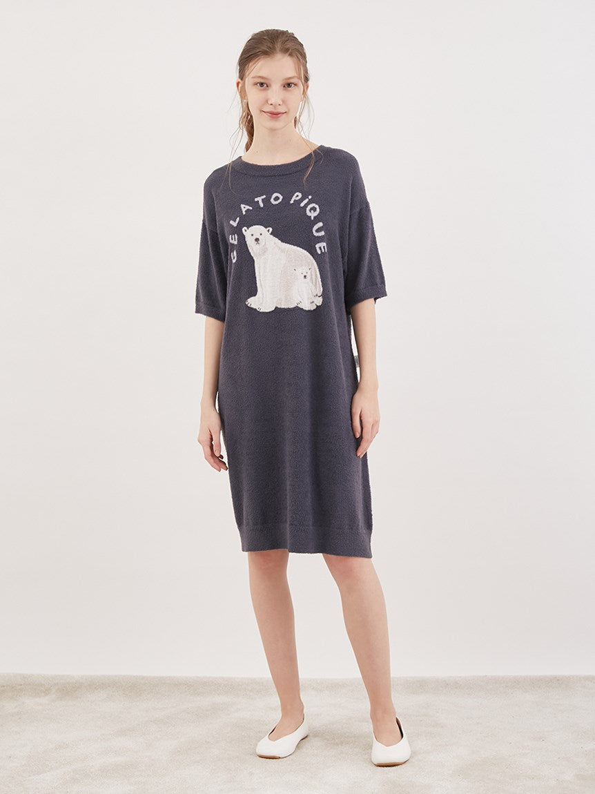 Cool Smoothie Polar Bear Jacquard Dress