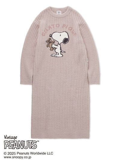 [PEANUTS] SNOOPY×BEAR Jacquard Lounge Dress gelato pique