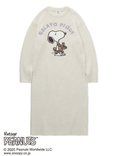 [PEANUTS] SNOOPY×BEAR Jacquard Lounge Dress gelato pique