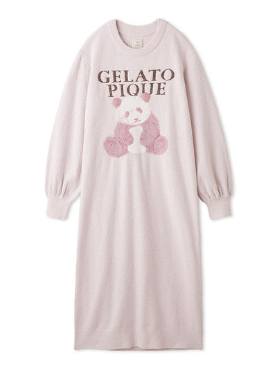 Panda Jacquard Lounge Dress gelato pique