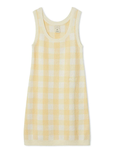 Checkered Jacquard Dress gelato pique