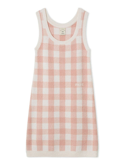 Checkered Jacquard Dress gelato pique