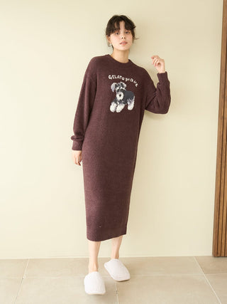 Baby Moco Dachshund / Schnauzer Jacquard Dress