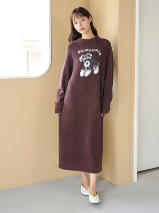 Baby Moco Dachshund / Schnauzer Jacquard Dress