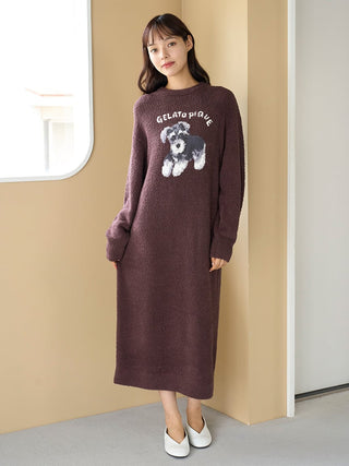 Baby Moco Dachshund / Schnauzer Jacquard Dress