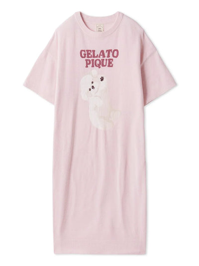 Roll Over Dog Jacquard Dress gelato pique