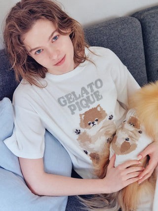 Roll Over Dog Jacquard Dress