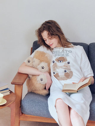 Roll Over Dog Jacquard Dress