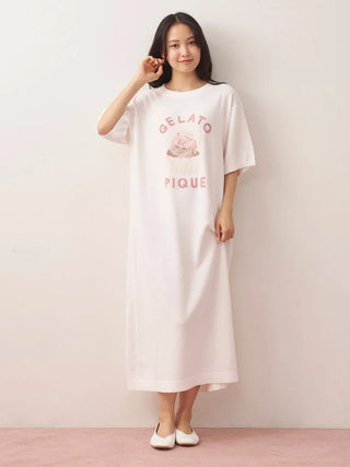 Fluffy Variety Motif Jacquard Dress