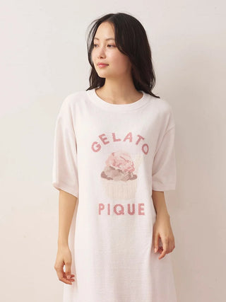 Fluffy Variety Motif Jacquard Dress