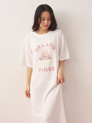 Fluffy Variety Motif Jacquard Dress