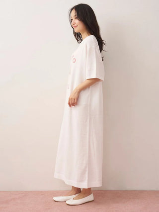Fluffy Variety Motif Jacquard Dress