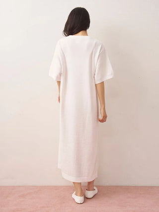 Fluffy Variety Motif Jacquard Dress