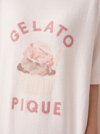 Fluffy Variety Motif Jacquard Dress