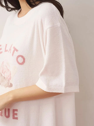 Fluffy Variety Motif Jacquard Dress