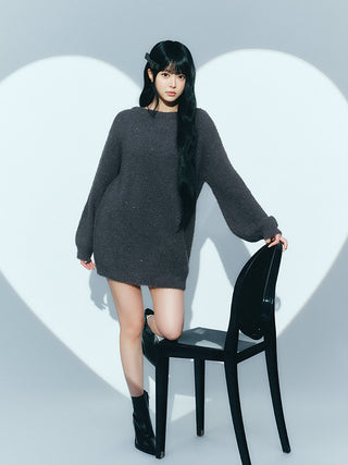 Glitter Feather Heart Dress - view 1