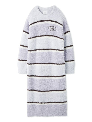 Gelato Pique Gelato Random Stripe Dress in blue, front view