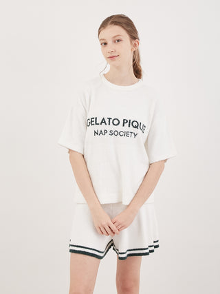 Nap Society Smoothie Flared Lounge Shorts - Gelato Pique