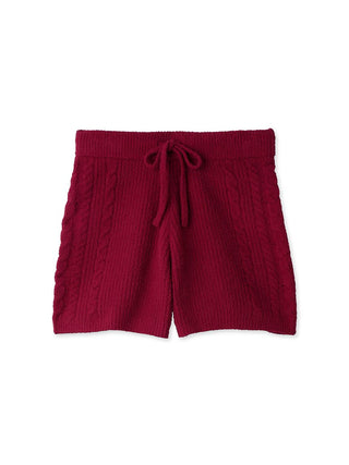   Aran Lounge Shorts in red, Women's Loungewear Shorts at Gelato Pique USA