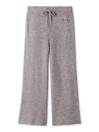Melange Hot Moco Ribbed Lounge Pants in charcoal gray, Women's Loungewear Pants Pajamas & Sleep Pants at Gelato Pique USA.