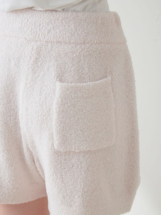 Sleep Dog Jacquard Lounge Shorts in pink, Women's Loungewear Shorts at Gelato Pique USA.