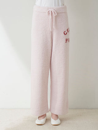 Women's Jacquard Soft Fleece Lounge Pants in Pink, Women's Loungewear Pants Pajamas & Sleep Pants at Gelato Pique USA.