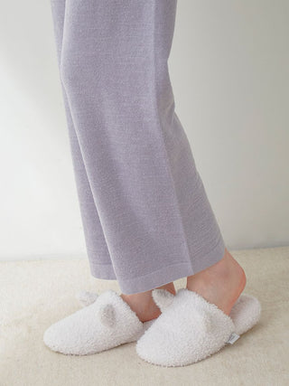 Cat Jacquard Straight Leg Lounge Pants in gray, Women's Loungewear Pants Pajamas & Sleep Pants at Gelato Pique USA.