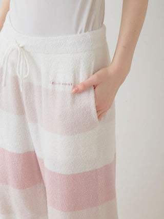Smoothie 3-border 3/4 Length Pajama in PINK, Women's Loungewear Pants Pajamas & Sleep Pants at Gelato Pique USA.