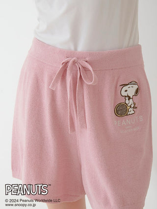 PEANUTS SNOOPY Lounge Shorts in PINK, Women's Loungewear Shorts at Gelato Pique USA.