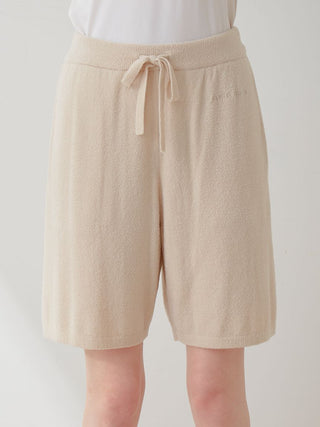 Smoothie Lite Lounge Shorts in beige, Women's Loungewear Shorts at Gelato Pique USA.