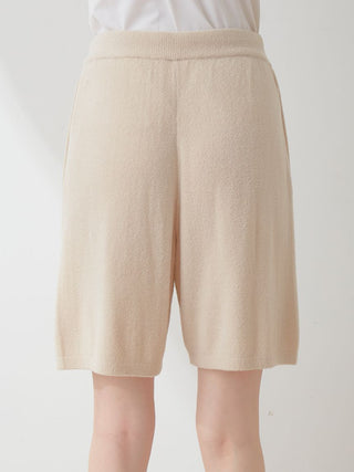 Smoothie Lite Lounge Shorts in beige, Women's Loungewear Shorts at Gelato Pique USA.