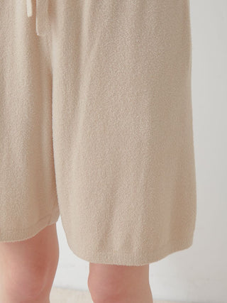 Smoothie Lite Lounge Shorts in beige, Women's Loungewear Shorts at Gelato Pique USA.