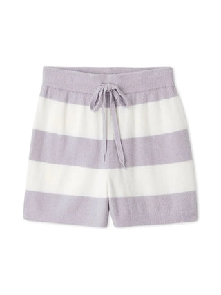 Smoothie 2 Border Lounge Shorts in PURPLE, Women's Loungewear Shorts at Gelato Pique USA.