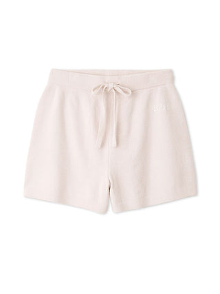 CAT Cozy Drawstring Lounge Shorts in PINK, Women's Loungewear Shorts at Gelato Pique USA.