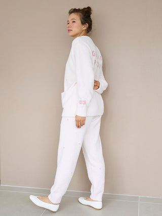 Baby Moco Dot Lounge Pants in Off White, Women's Lounge Pants at Gelato Pique USA