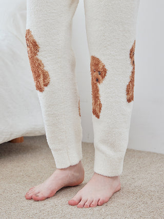 Toy poodle Pajama Pants in off White, Women's Loungewear Pants Pajamas & Sleep Pants at Gelato Pique USA